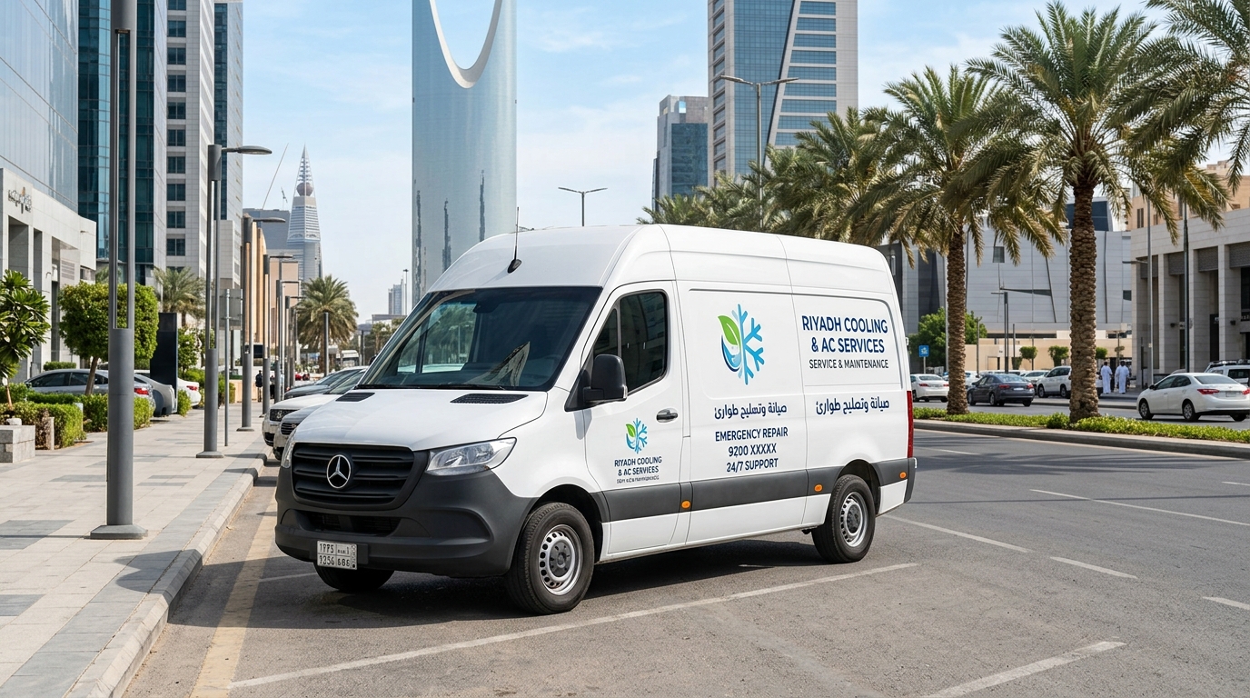أسطول سيارات مؤسسة هيله للتبريد والتكييف بالرياض